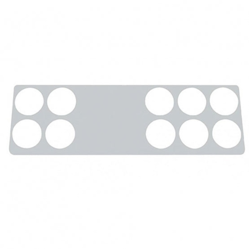 2006+ Kenworth Stainless Right Gauge Dash Panel Trim – 10 Holes