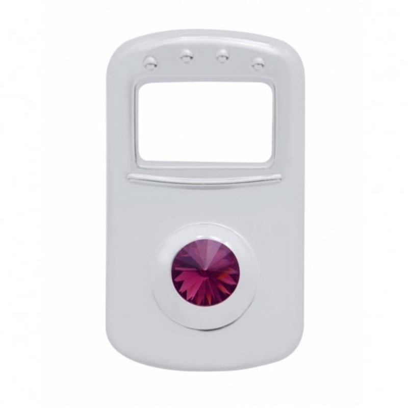 Kenworth/Peterbilt Rocker Switch Cover – Purple Diamond