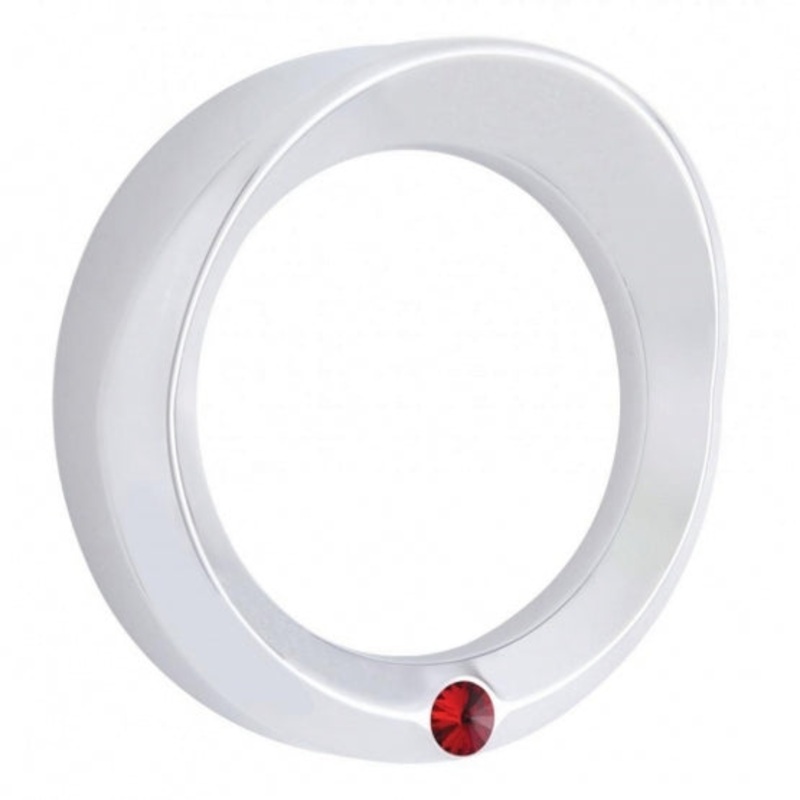 Kenworth Signature Speed/Tachometer Gauge Cover w/ Visor – Red Diamond