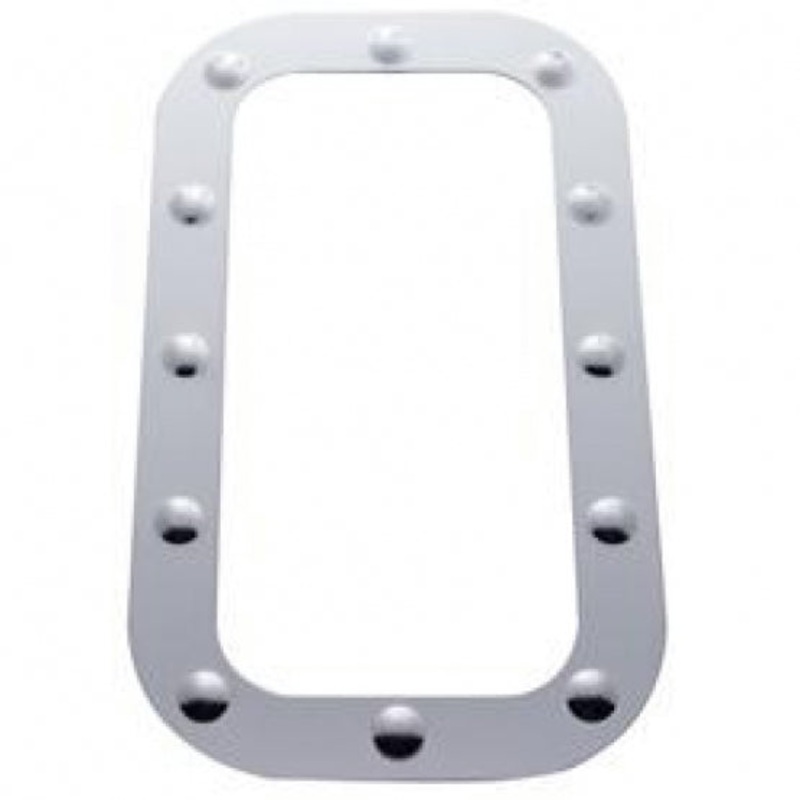 Kenworth Stainless Dimpled Vent Door Trim