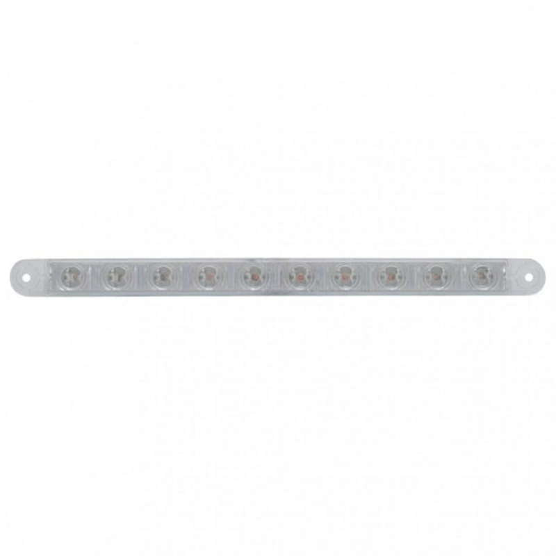10 LED 9 Turn Signal Light Bar –  Amber LED/Clear Lens