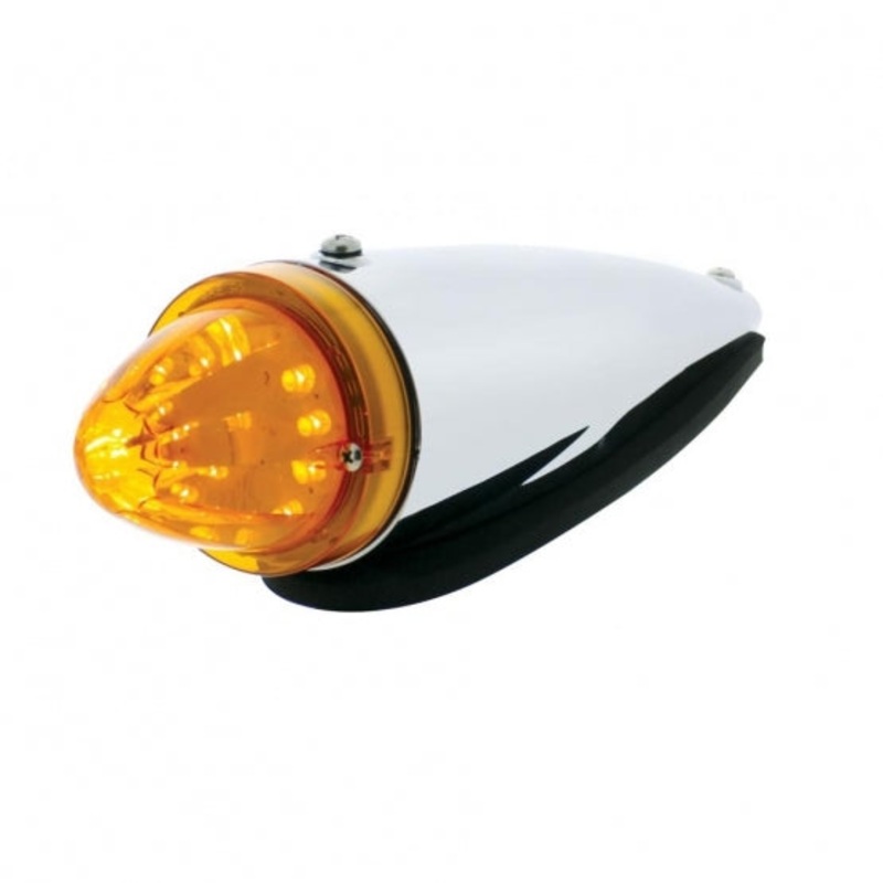 13 LED Watermelon Truck-Lite Style Cab Kit – Amber LED/Amber Lens
