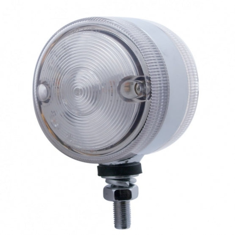 15 LED 3 Dual Function Double Face Light – Amber & Red LED/Clear Lens