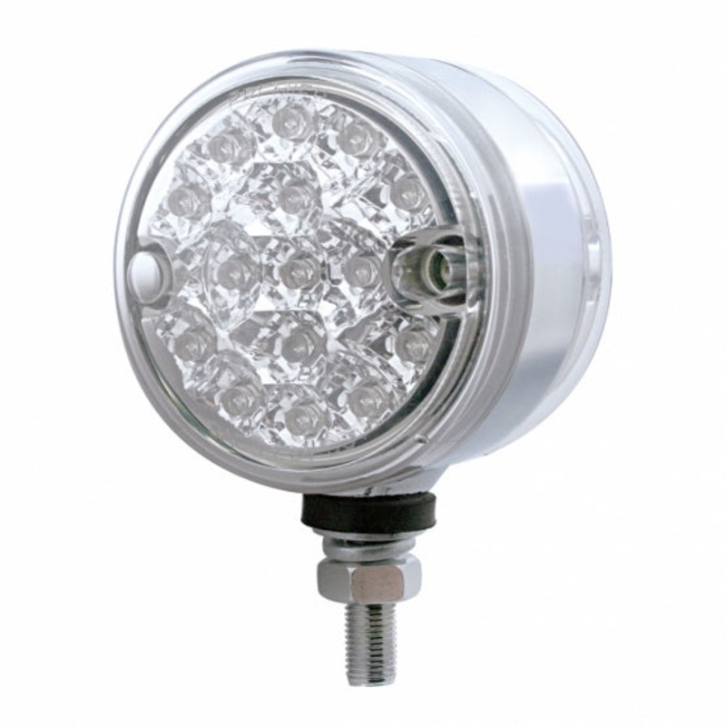 15 LED 3 Dual Function Reflector Double Face Light – Amber LED/Clear Lens