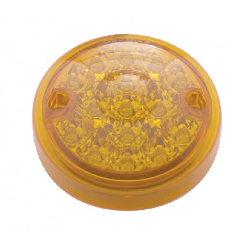 15 LED 3 Dual Function Reflector Single Face Light Only – Amber LED/Amber Lens