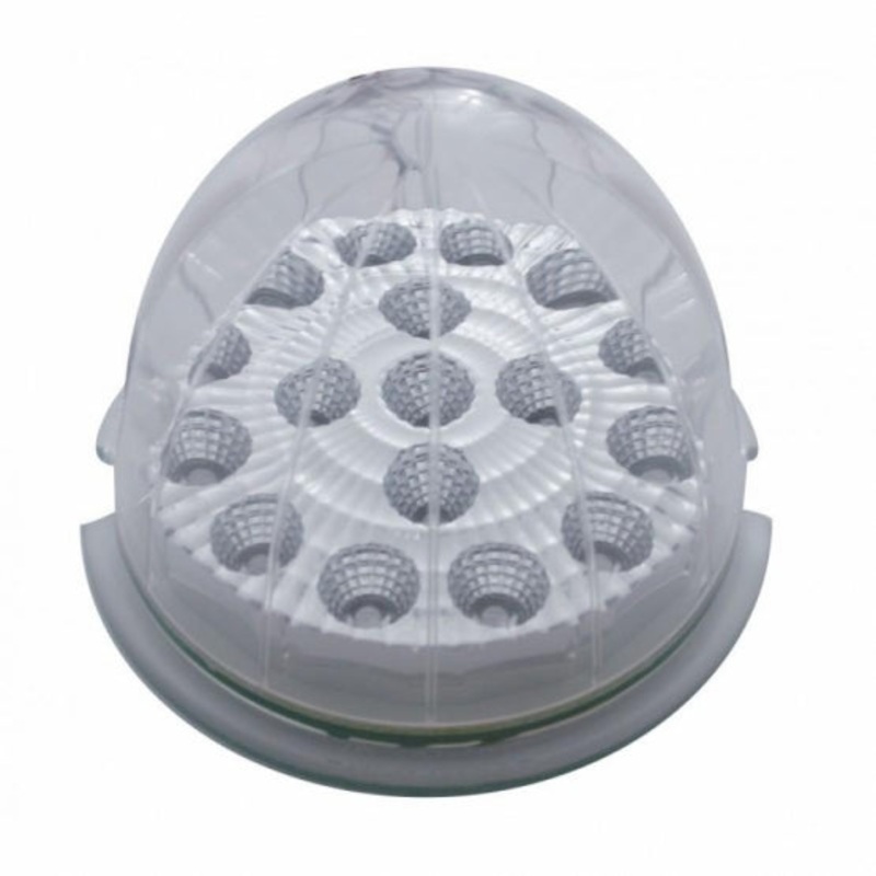 17 LED Dual Function Reflector Cab Light – Red LED/Clear Lens