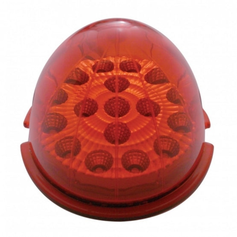 17 LED Dual Function Reflector Cab Light – Red LED/Red Lens