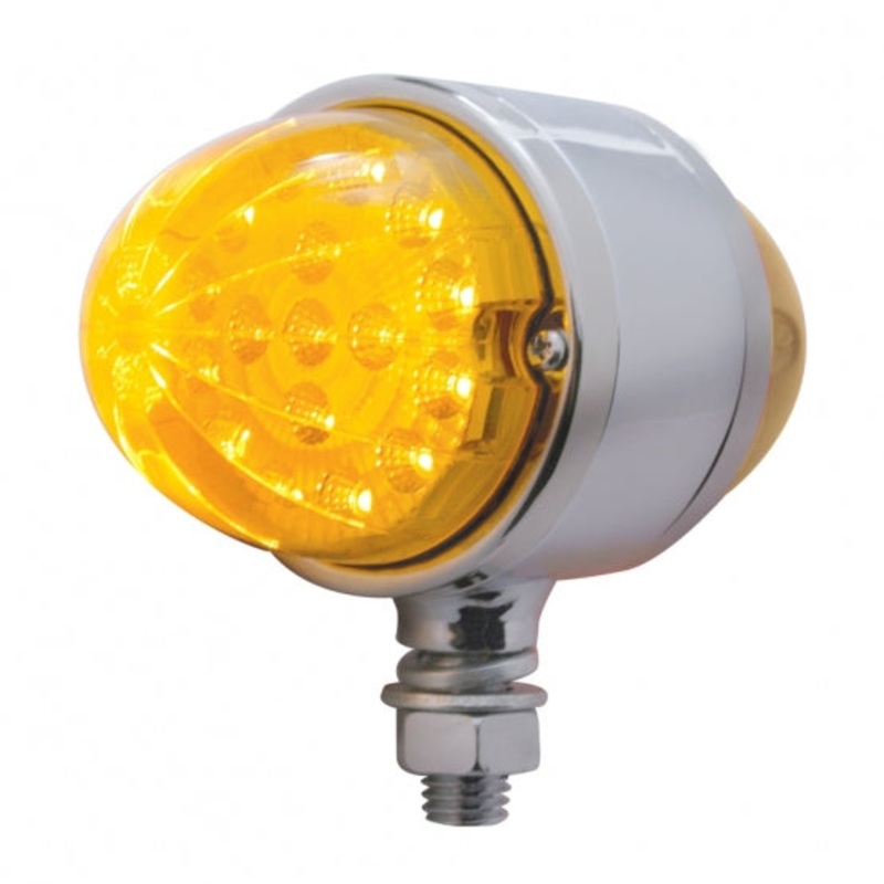 17 LED Dual Function Reflector Double Face Light – Amber LED/Amber Lens