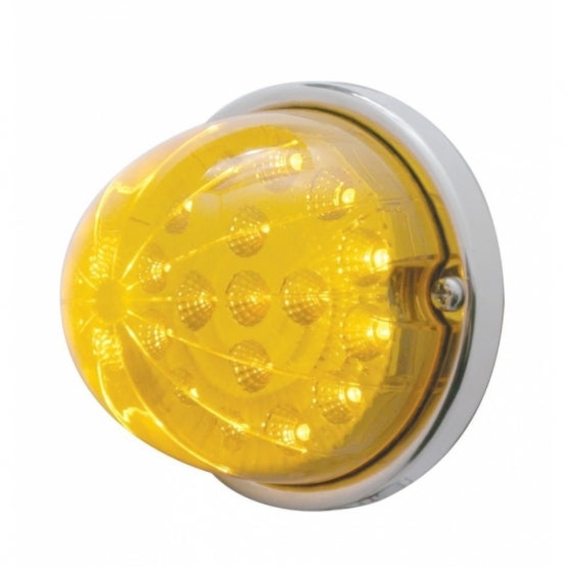 17 LED Dual Function Reflector Flush Mount Kit – Amber LED/Amber Lens