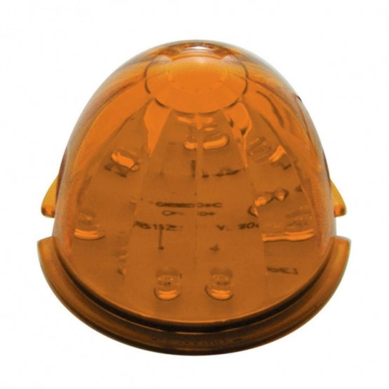17 LED Dual Function Watermelon Cab Light – Amber LED/Amber Lens