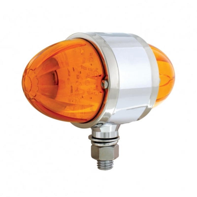 17 LED Dual Function Watermelon Double Face Light – Amber LED/Amber Lens