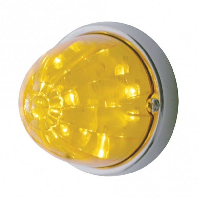 17 LED Dual Function Watermelon Flush Mount Kit – Amber LED/Amber Lens