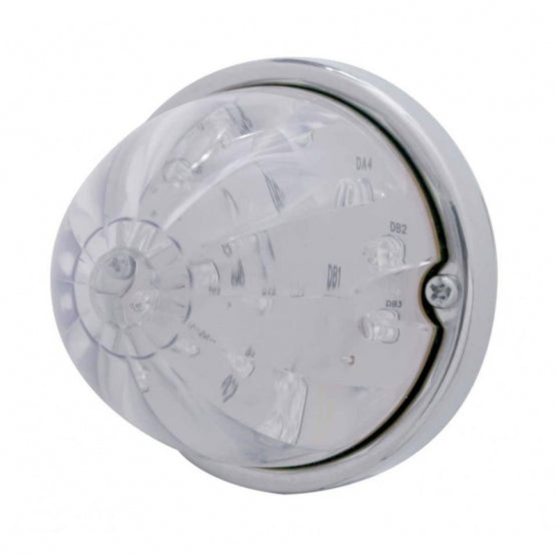 17 LED Dual Function Watermelon Light Flush Mount Kit – Amber LED/Clear Lens