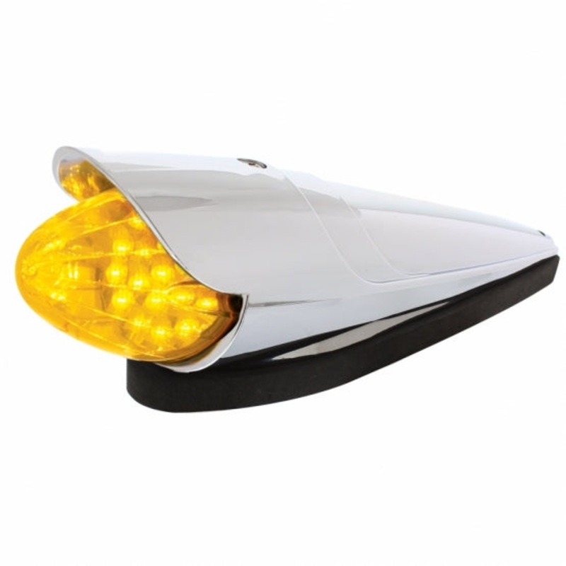 19 LED Grakon 1000 Style Cab Light Kit with Visor – Amber Lens – Reflector Style