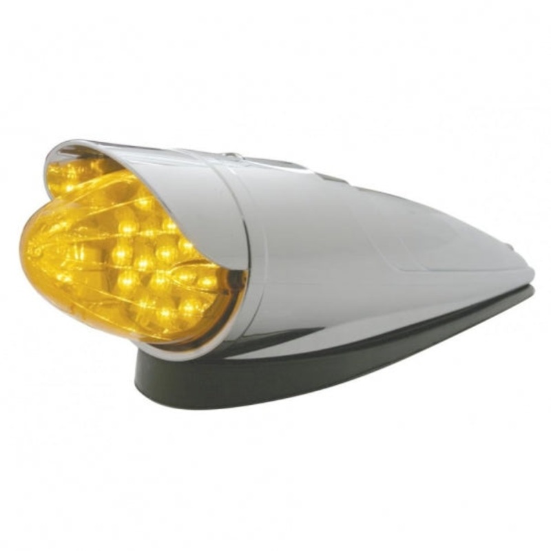 19 LED Reflector Grakon 1000 Cab Kit w/ Visor – Amber LED/Amber Lens