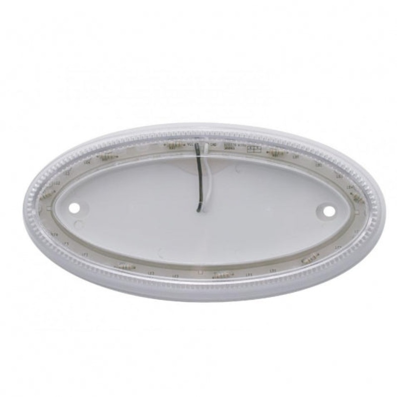 32 LED Large Peterbilt Emblem Light – Amber LED/Clear Lens