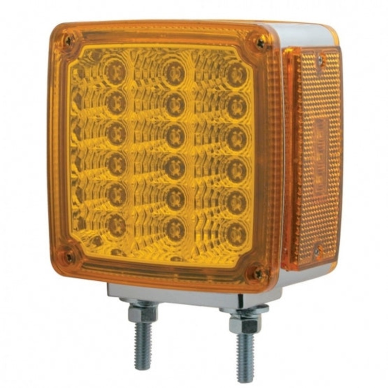 39 LED Double Face Turn Signal Light – Amber LED/Amber Lens