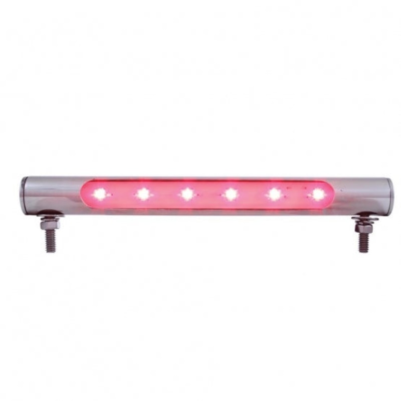 6 LED Stainless Tube Light – Red LED