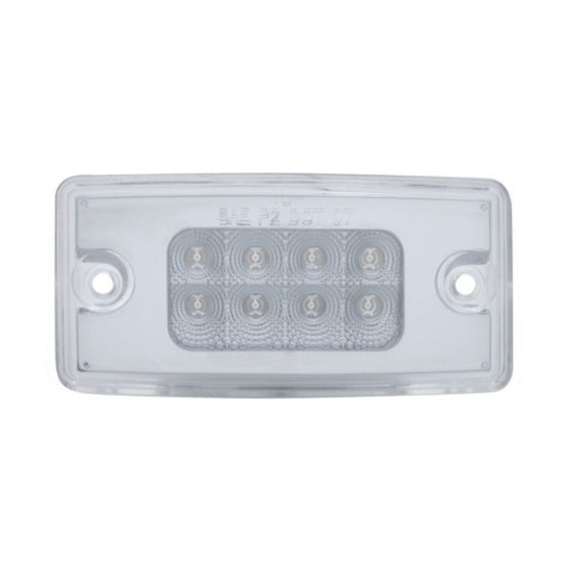 8 LED Freightliner Reflector Cab Light – Amber LED/Clear Lens