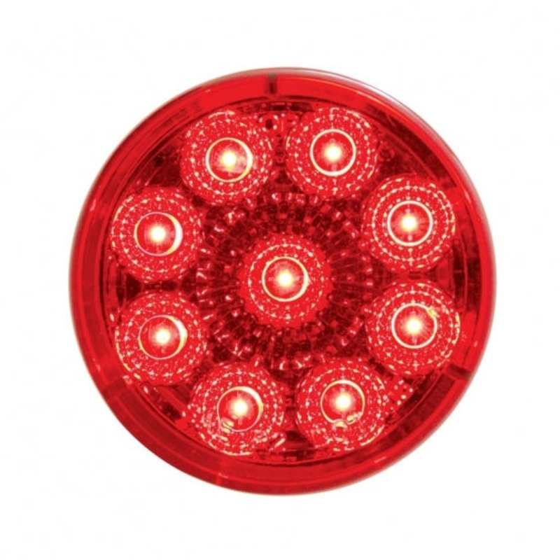 9 LED 2 Reflector Clearance/Marker Light – Red LED/Red Lens