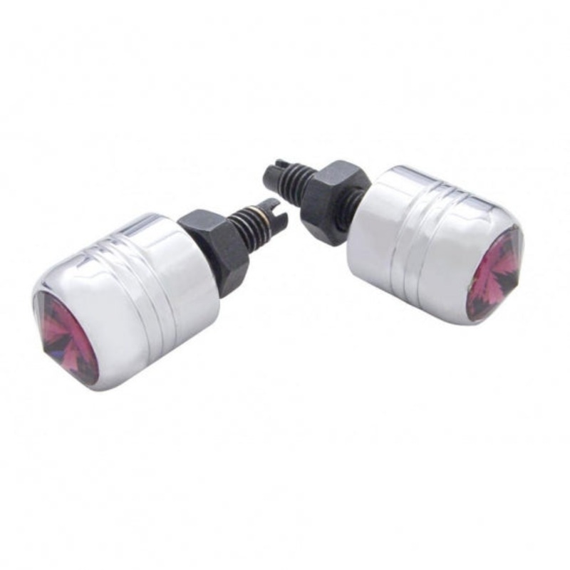 License Plate Fastener – Purple Diamond