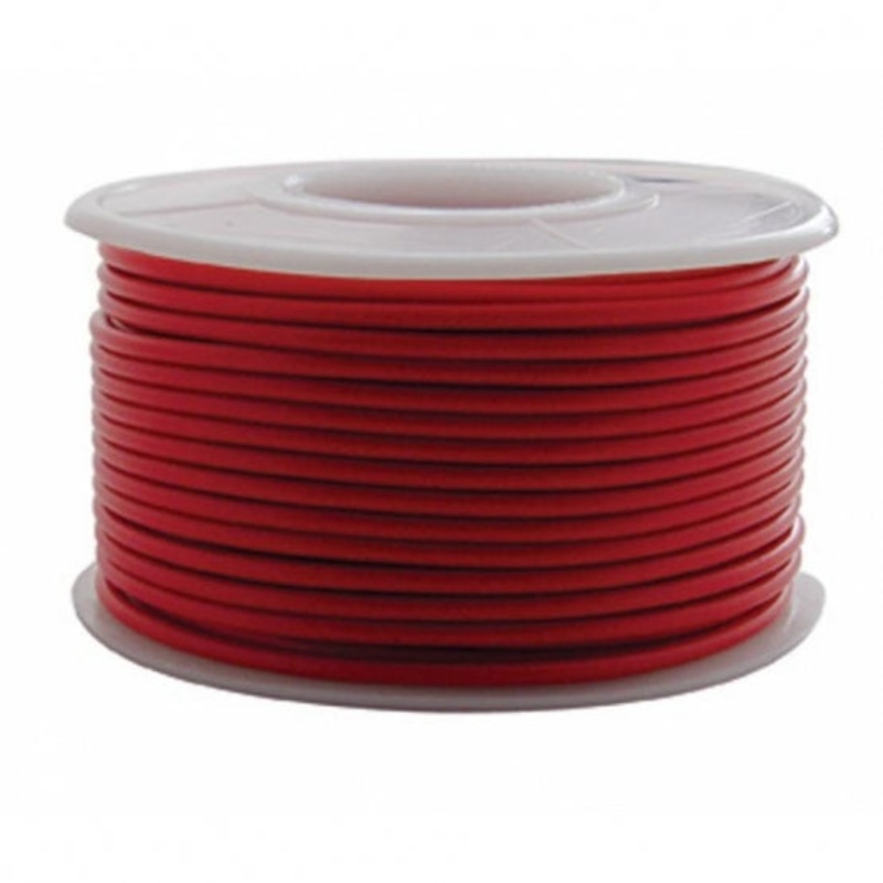 100′ Long Primary Wire Roll – Red