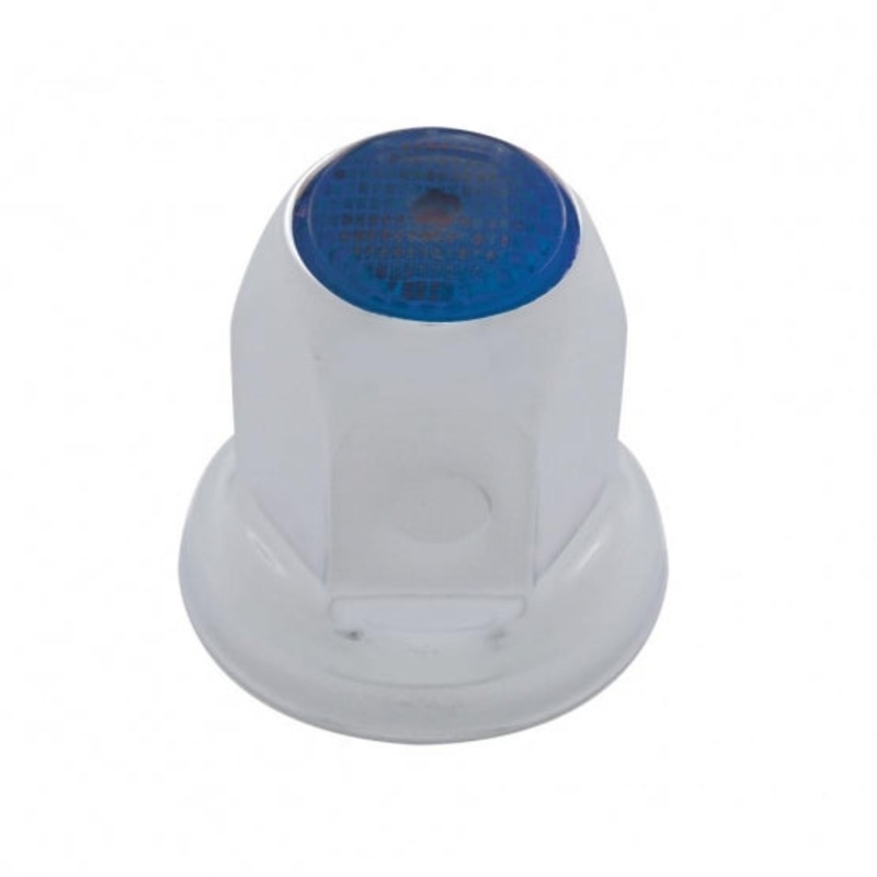 33 mm x 2 Reflector Nut Cover w/ Flange – Blue