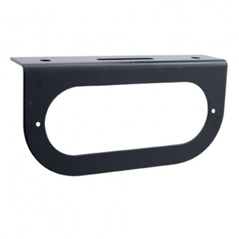 Oval Black Light Bracket w/ Flange – 1 Hole