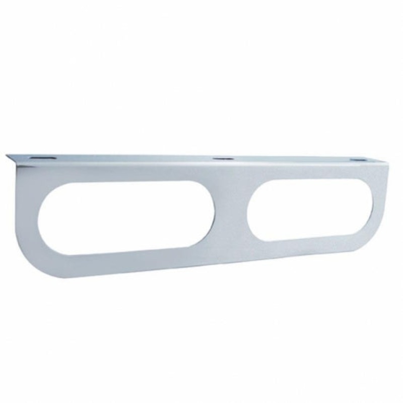 Oval Stainless Light Bracket w/ Flange – 2 Hole