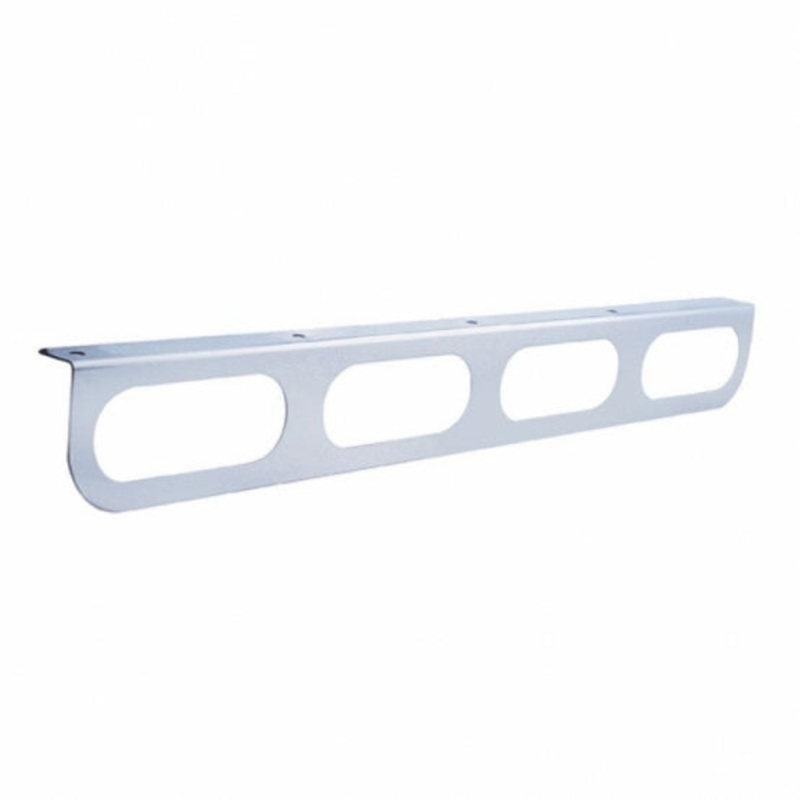 Oval Stainless Light Bracket w/ Flange –  4 Hole