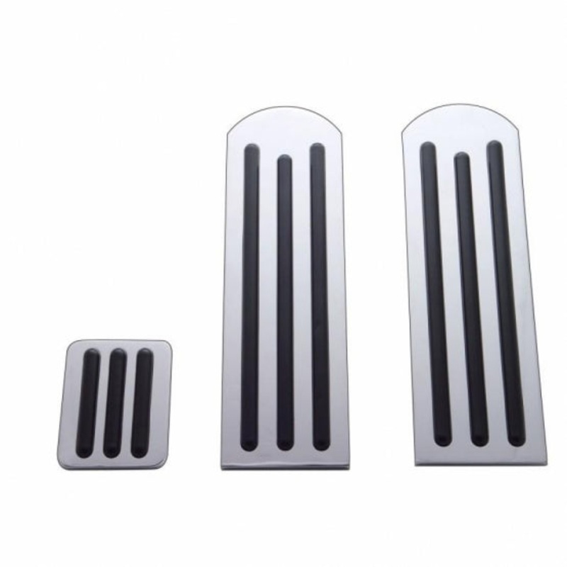 Peterbilt Chrome Pedal Set – Black Insert