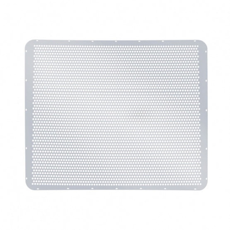 Peterbilt Extended Hood Stainless Grill – Alternating Round Holes