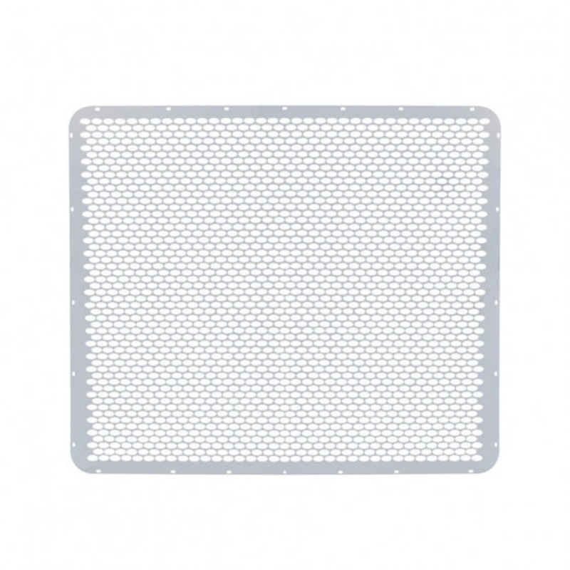 Peterbilt Extended Hood Stainless Grille – Alternating Oval Holes