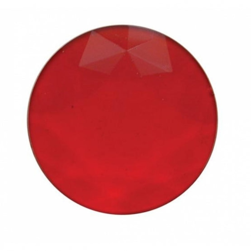 1 3/8 Plastic Dome/Map Light Lens – Red