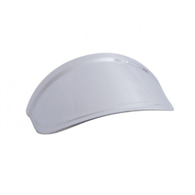 2 1/2 Round Light Stainless Visor