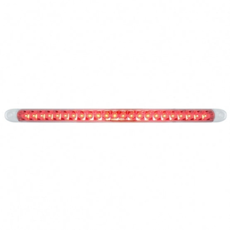23 SMD LED 17 1/4 Stop, Turn & Tail Light Bar with Reflector – Red LED/Clear Lens