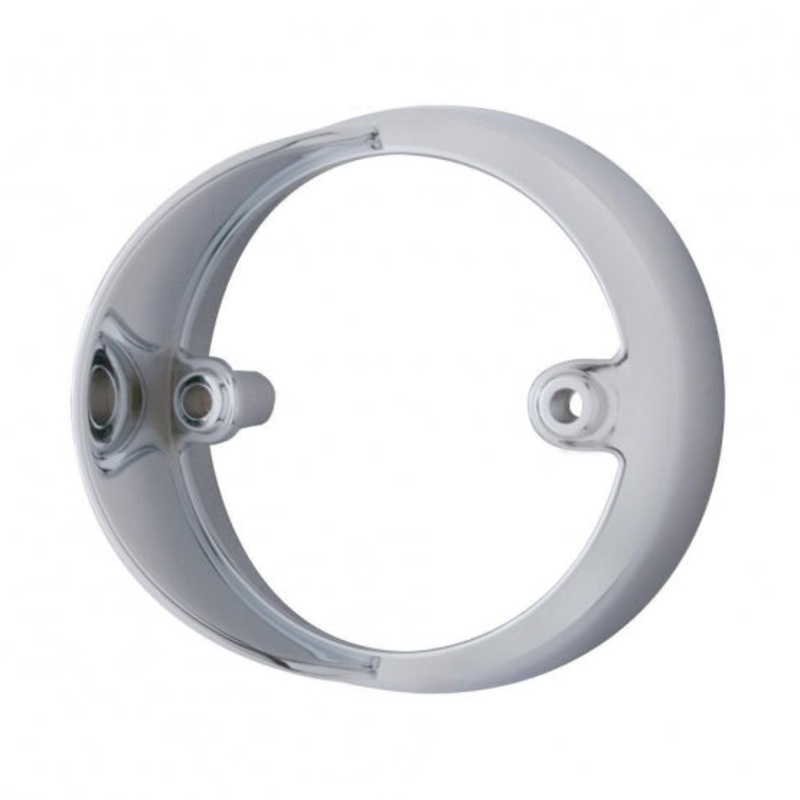 3 Round LED Light Bezel w/ Side Visor