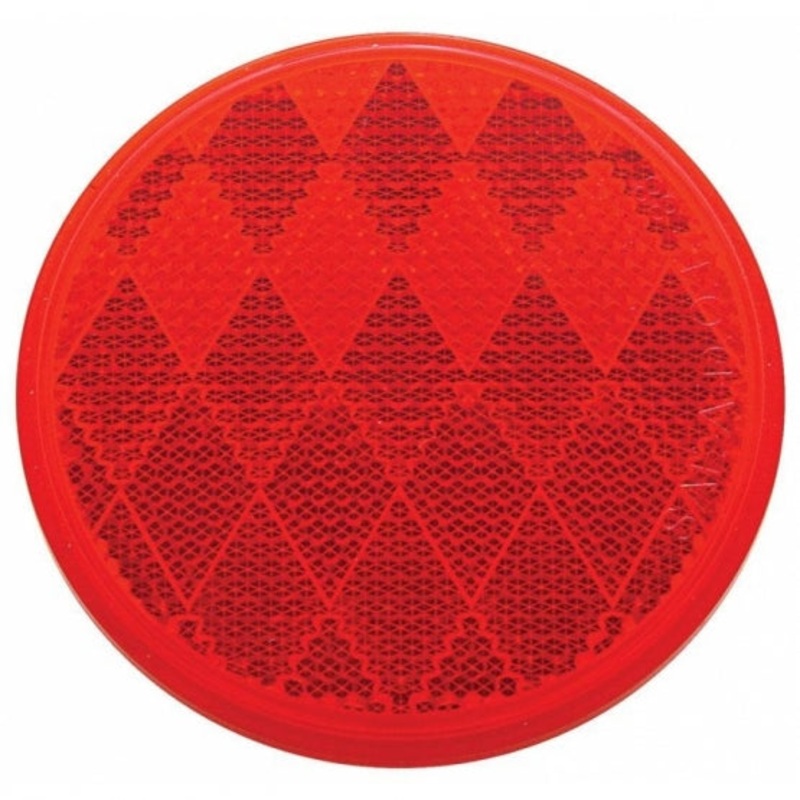 3 Round Quick Mount Reflector – Red