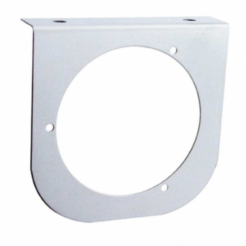 4 Stainless Light Bracket w/ Flange – 1 Hole