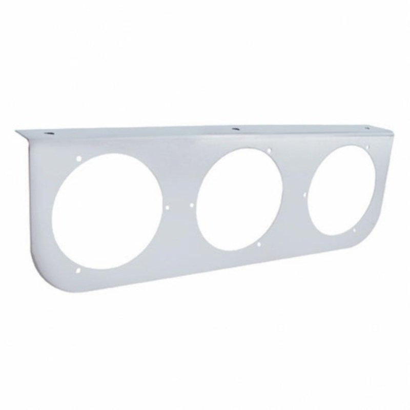 4 Stainless Light Bracket w/ Flange – 3 Holes