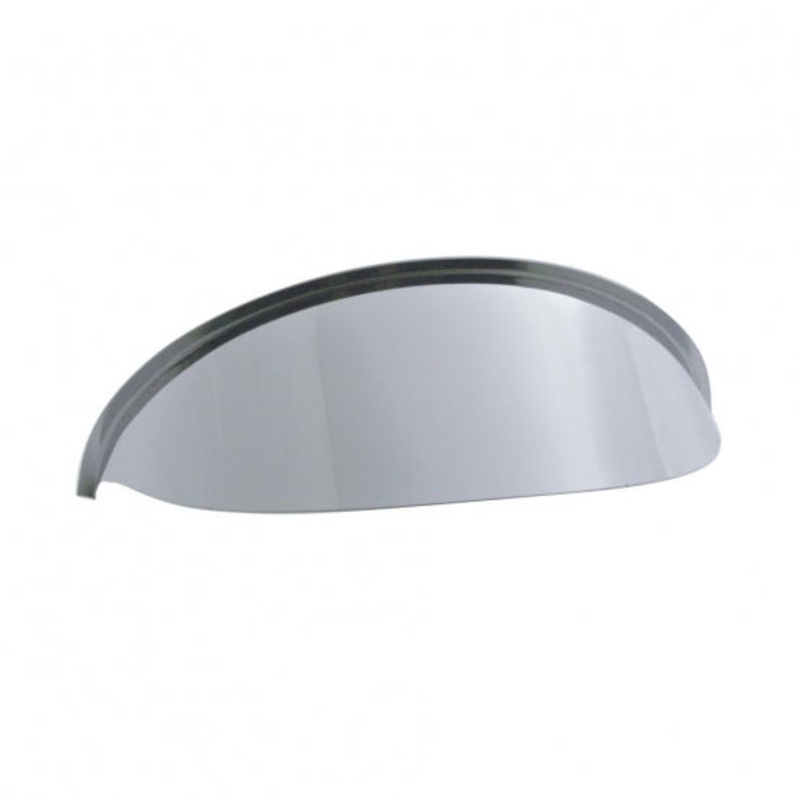 5 3/4 Round Headlight Stainless Visor