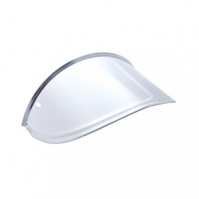 7 Round Headlight Stainless Drop Visor
