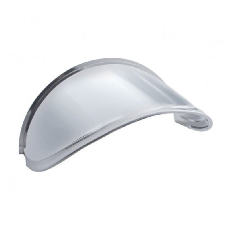 7 Round Headlight Stainless Extended Visor