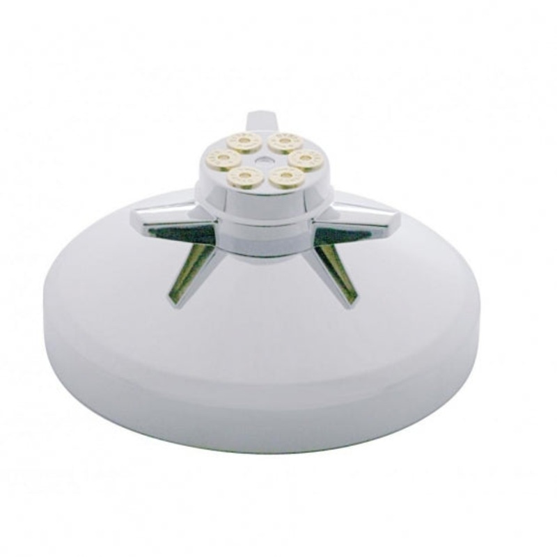 8 Rear Hub Cap w/ Gun Cylinder Spinner