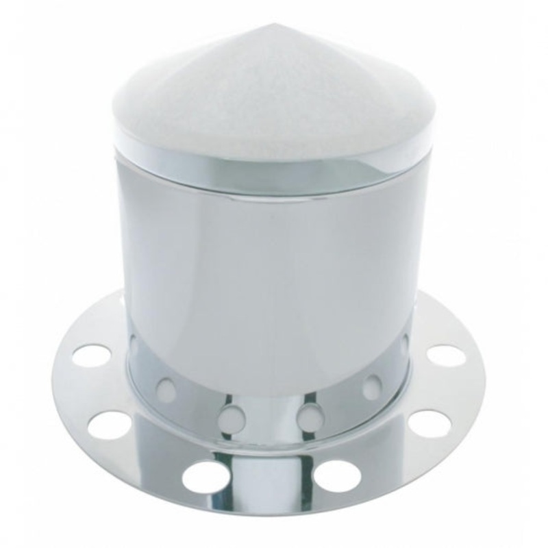 Pointed Stainless Rear Axle Cover 3 Piece Kit – Steel/Aluminum Wheel