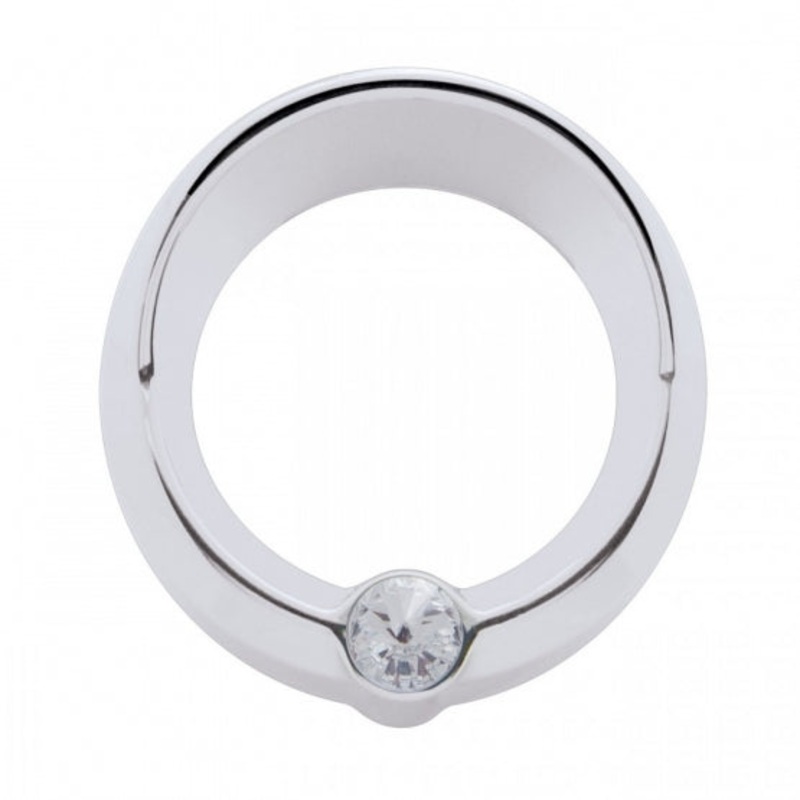 Signature Freightliner Small Gauge Cover w/ Visor – Clear Diamond