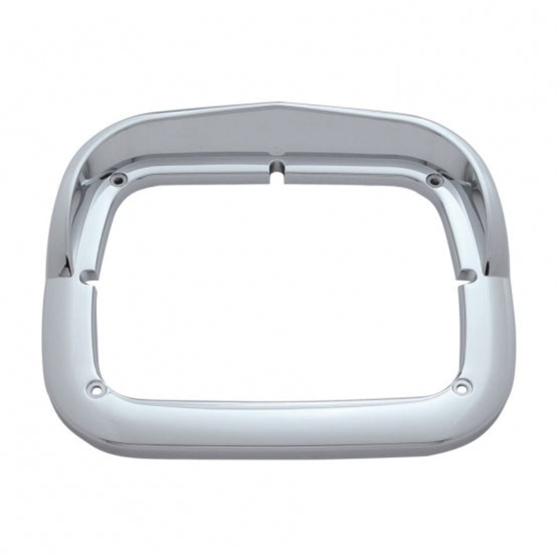 Single 8 x 6 Headlight Bezel w/ Visor