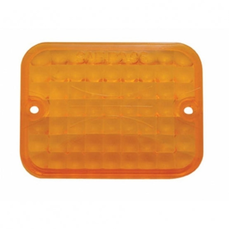 Small Rectangular Lens – Amber