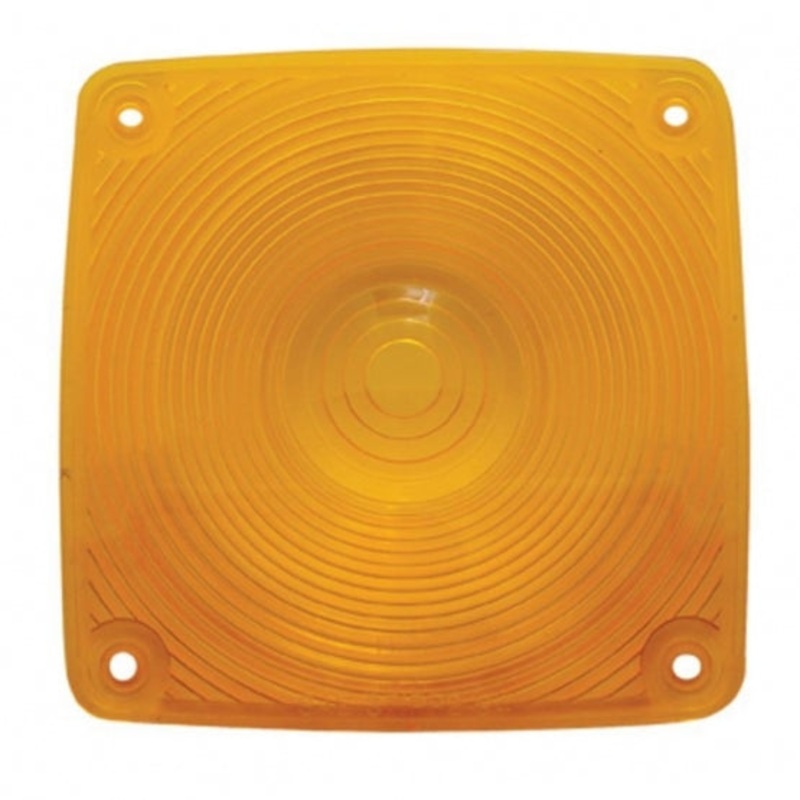 Square Double Face Light Lens – Amber
