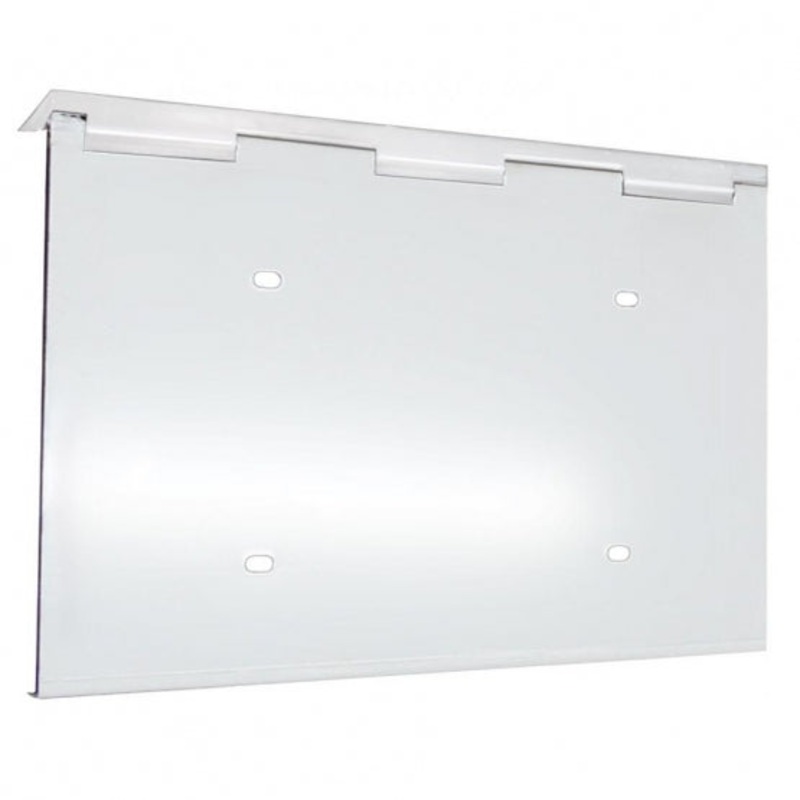 Stainless 1 License Plate Holder w/ Hinge